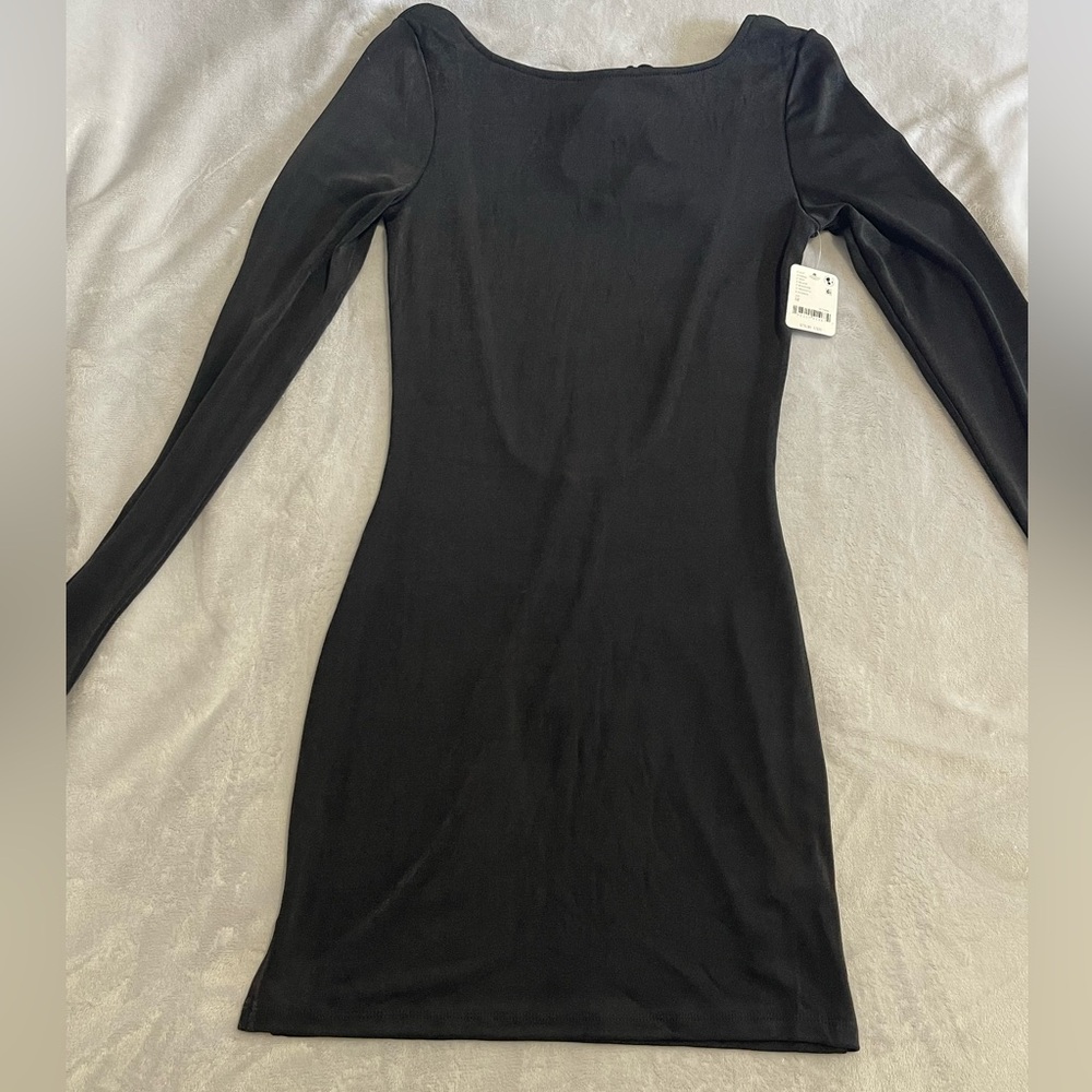 Free People Classic Black Long Sleeve Dress